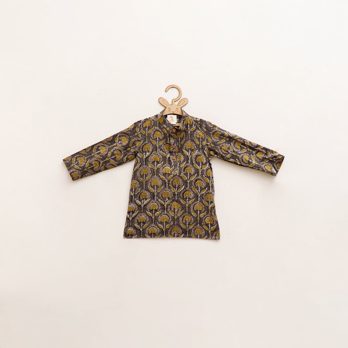 Kids Pure Cotton Kurta in Bagru Block Prints (2-3 Years) 79