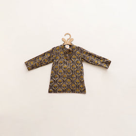 Kids Pure Cotton Kurta in Bagru Block Prints (2-3 Years) 79