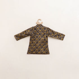 Kids Pure Cotton Kurta in Bagru Block Prints (2-3 Years) 79