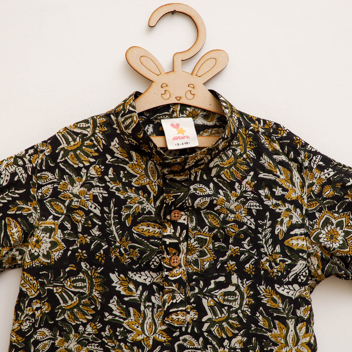 Kids Pure Cotton  Kurta in Bagru Block Prints (3-4 Years) 82