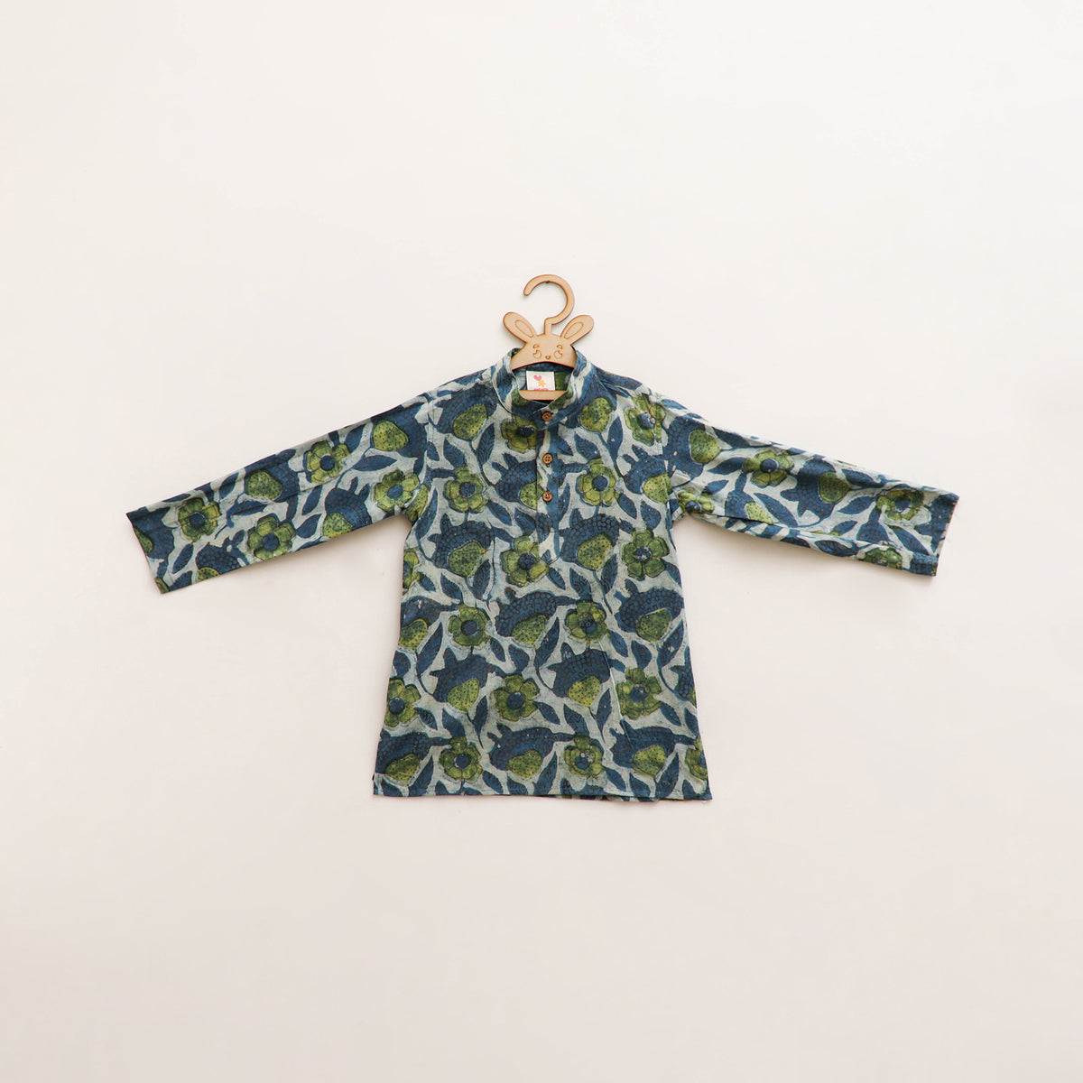 Kids Pure Cotton  Kurta in Bagru Block Prints (3-4 Years) 83