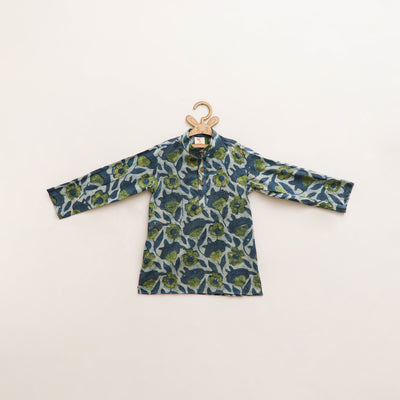 Kids Pure Cotton  Kurta in Bagru Block Prints (3-4 Years) 83