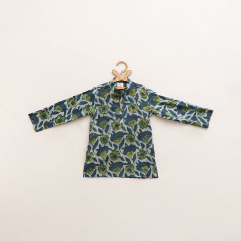 Kids Pure Cotton  Kurta in Bagru Block Prints (3-4 Years) 83