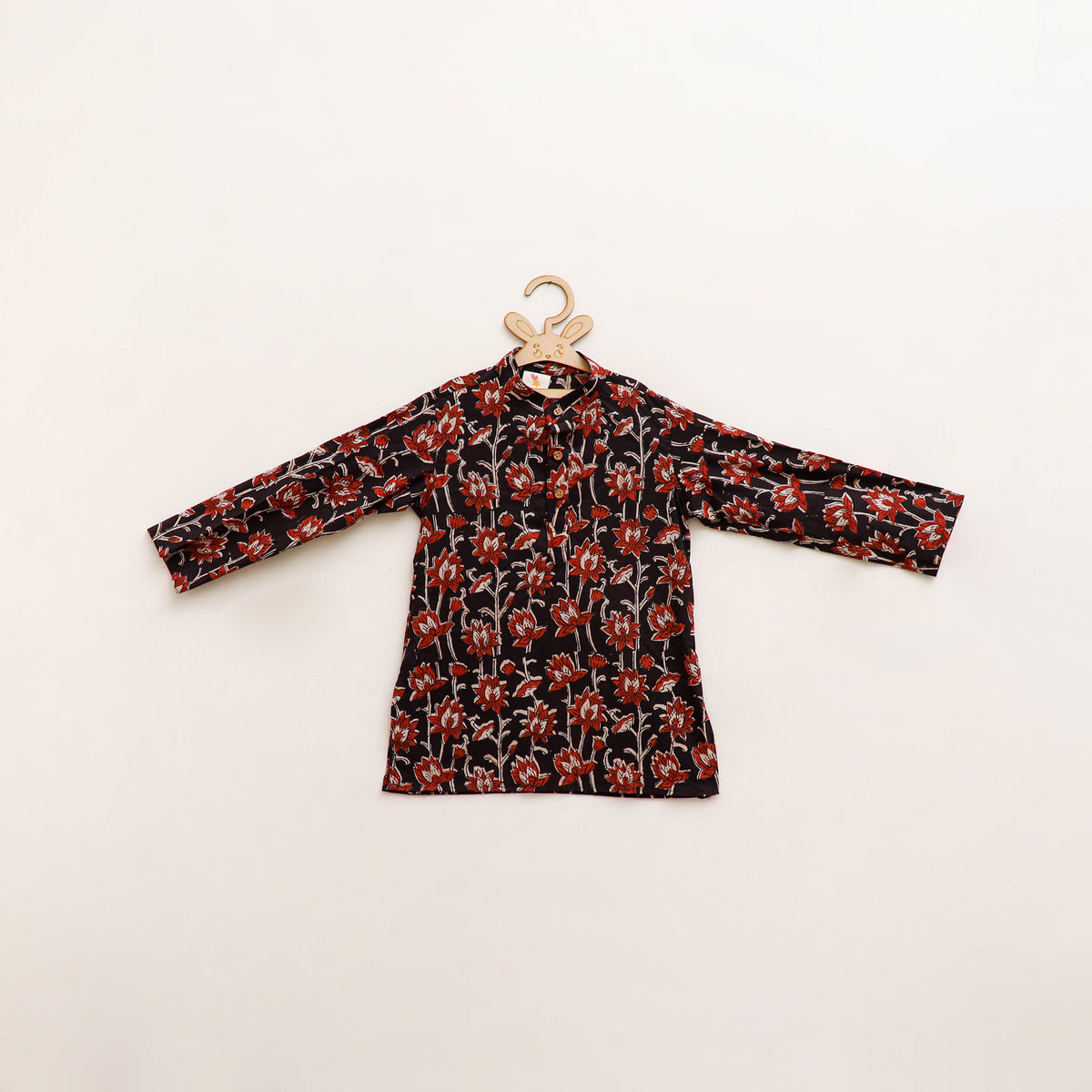 Kids Pure Cotton  Kurta in Bagru Block Prints (3-4 Years) 84