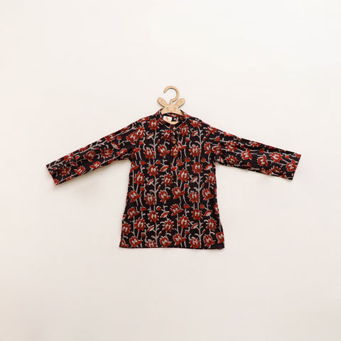 Kids Pure Cotton  Kurta in Bagru Block Prints (3-4 Years) 84