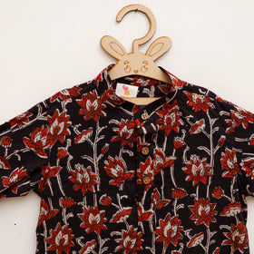 Kids Pure Cotton  Kurta in Bagru Block Prints (3-4 Years) 84