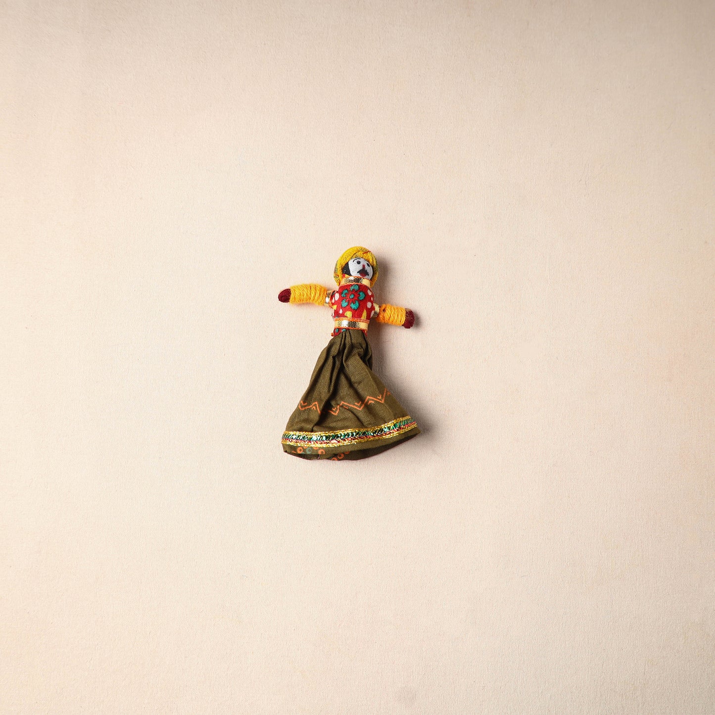 Multicolor - Rajasthani Puppet Couple Handmade Magnet (Set of 2) 13