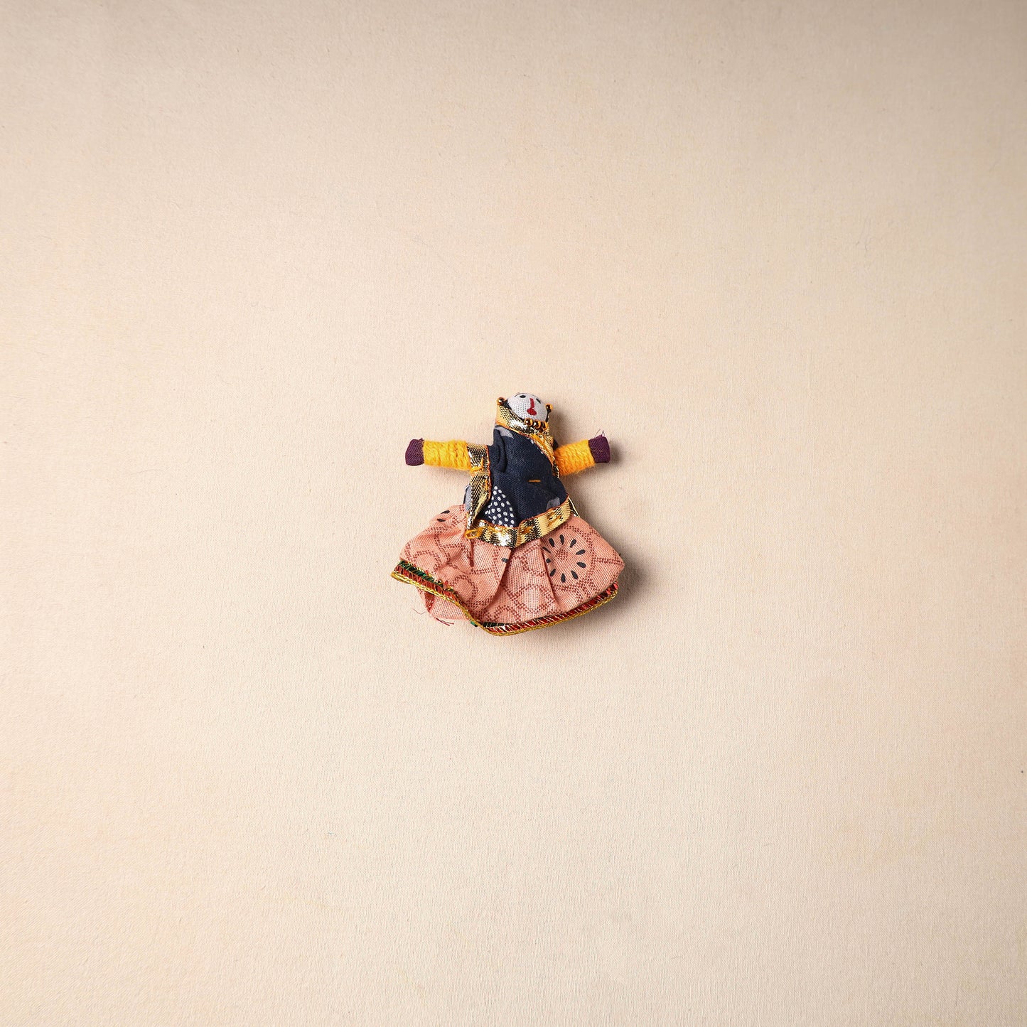 Multicolor - Rajasthani Puppet Couple Handmade Magnet (Set of 2) 13