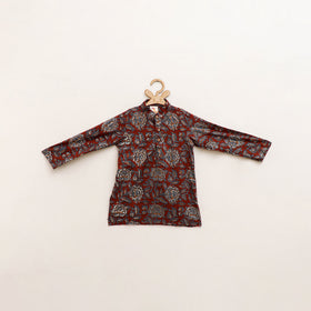 Kids Pure Cotton  Kurta in Bagru Block Prints (3-4 Years) 85