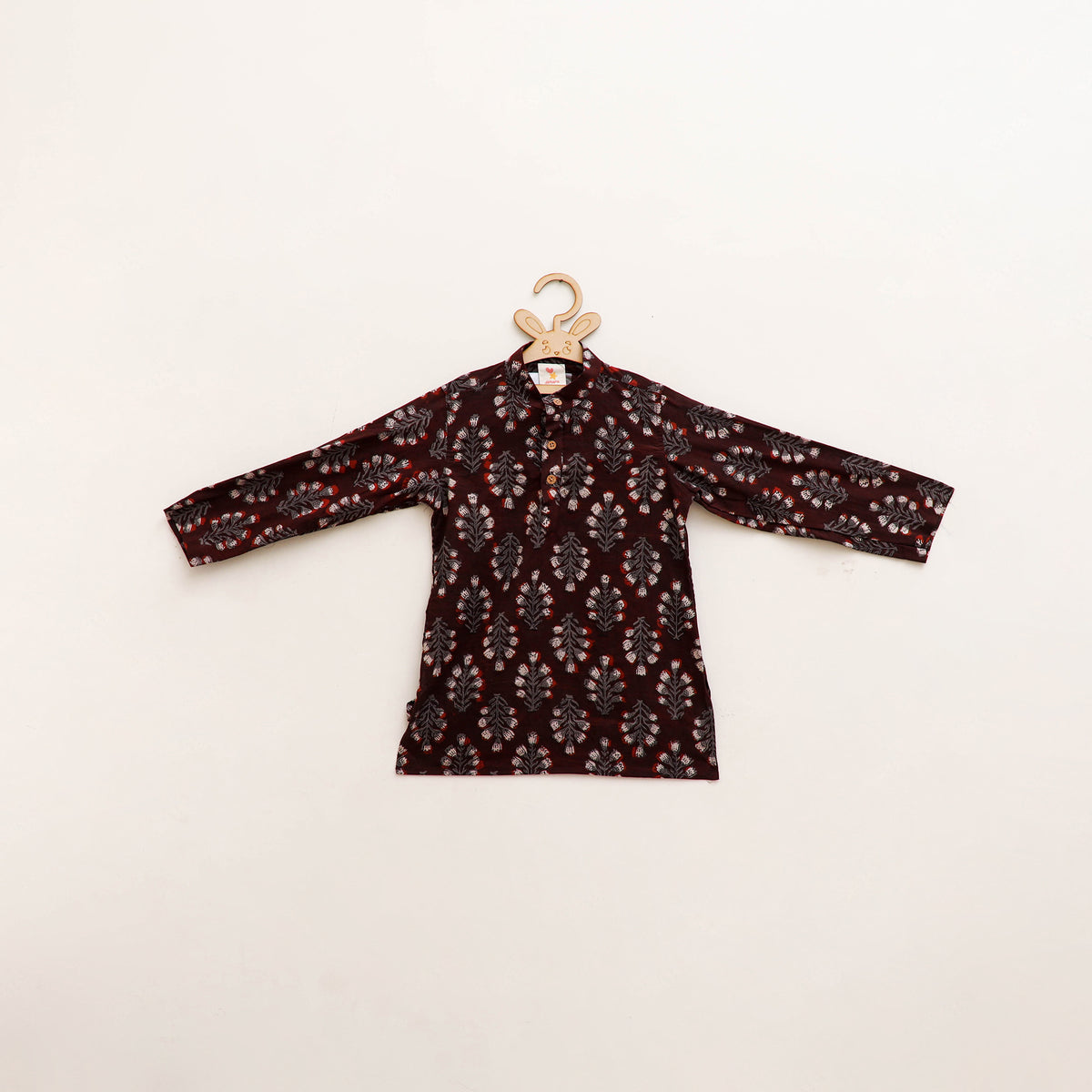 Kids Pure Cotton  Kurta in Bagru Block Prints (3-4 Years) 86
