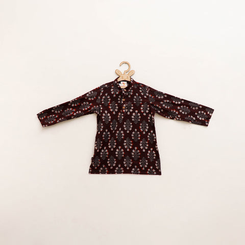 Kids Pure Cotton  Kurta in Bagru Block Prints (3-4 Years) 86