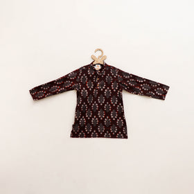 Kids Pure Cotton  Kurta in Bagru Block Prints (3-4 Years) 86