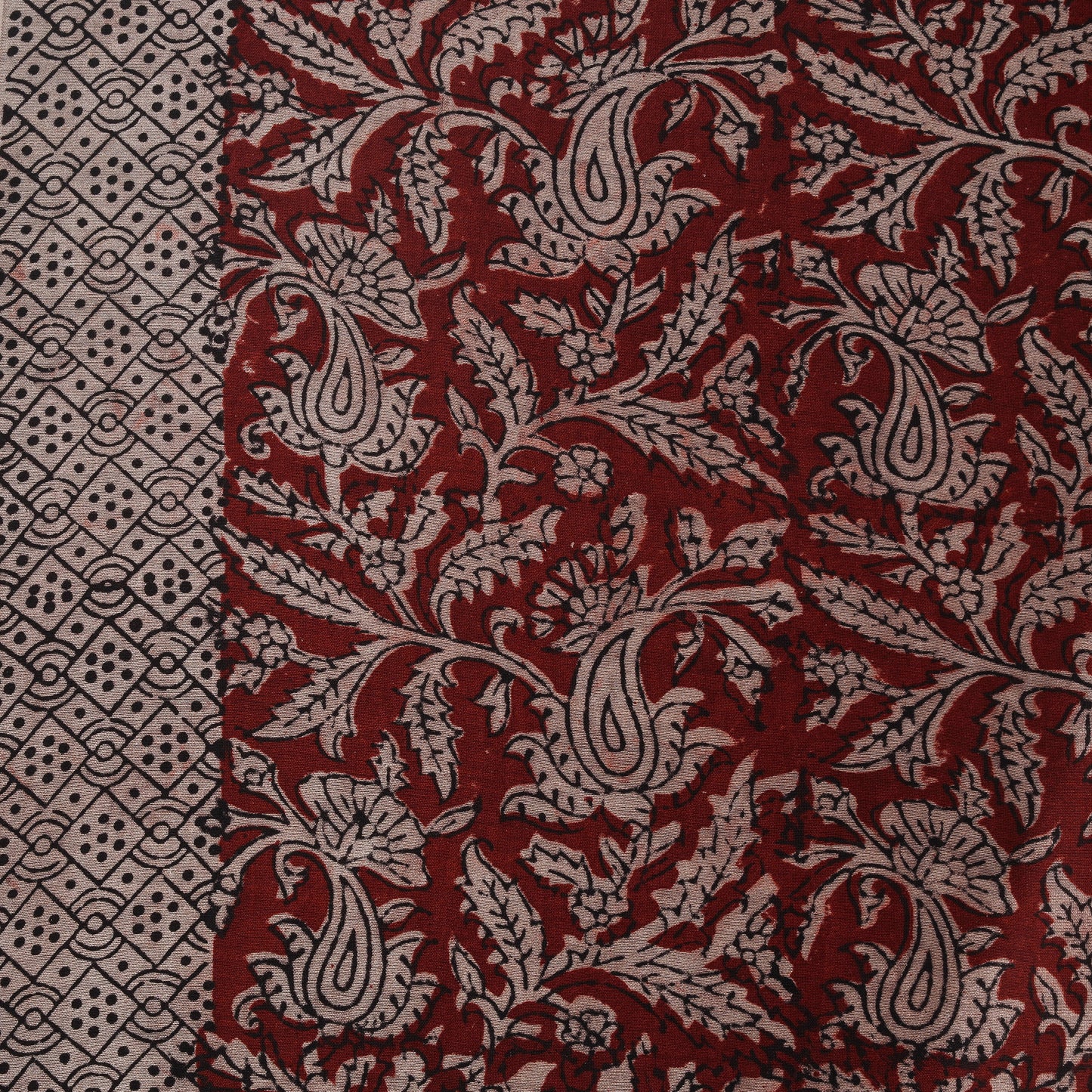 Bagh Hand Block Print Chanderi Silk Natural Dyed Handloom Fabric 02