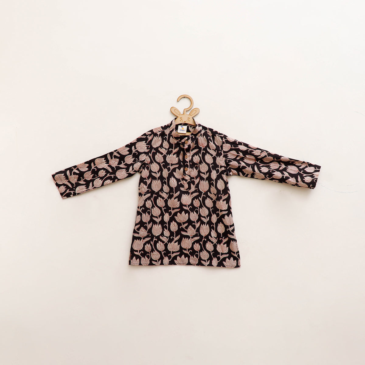 Kids Pure Cotton  Kurta in Bagru Block Prints (3-4 Years) 87