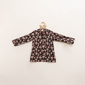 Kids Pure Cotton  Kurta in Bagru Block Prints (3-4 Years) 87