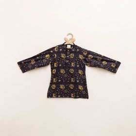 Kids Pure Cotton  Kurta in Bagru Block Prints (3-4 Years) 88