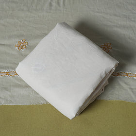 Yellow - 3pc hand embroidery cotton lucknow chikankari