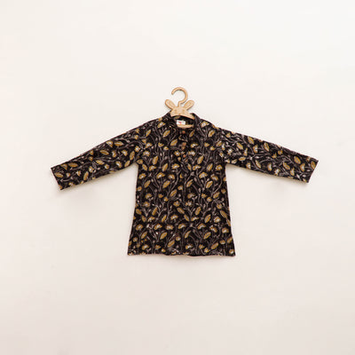 Kids Pure Cotton  Kurta in Bagru Block Prints (3-4 Years) 89