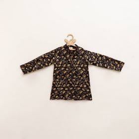 Kids Pure Cotton  Kurta in Bagru Block Prints (3-4 Years) 89