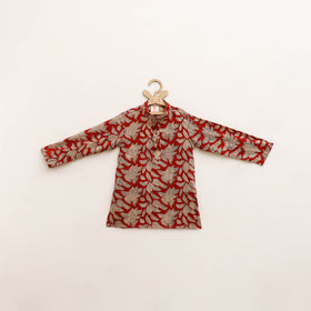 Kids Pure Cotton  Kurta in Bagru Block Prints (3-4 Years) 90