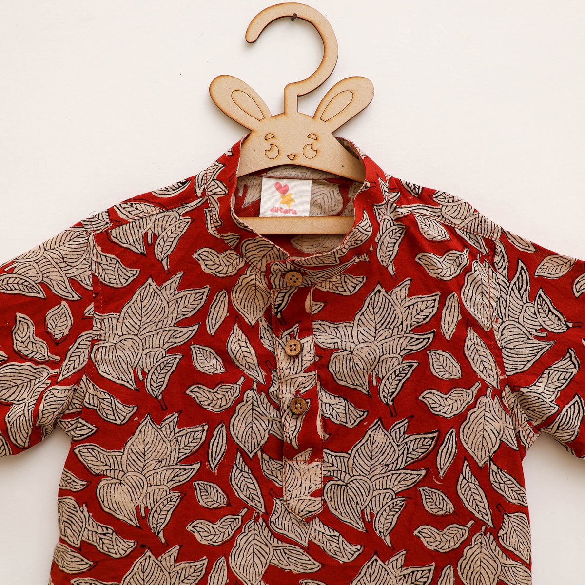 Kids Pure Cotton  Kurta in Bagru Block Prints (3-4 Years) 90