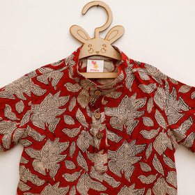 Kids Pure Cotton  Kurta in Bagru Block Prints (3-4 Years) 90