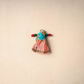 Multicolor - Rajasthani Puppet Couple Handmade Magnet (Set of 2) 17