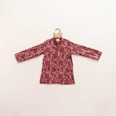 Kids Pure Cotton  Kurta in Bagru Block Prints (3-4 Years) 91