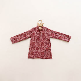 Kids Pure Cotton  Kurta in Bagru Block Prints (3-4 Years) 91