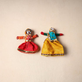 Multicolor - Rajasthani Puppet Couple Handmade Magnet (Set of 2) 18