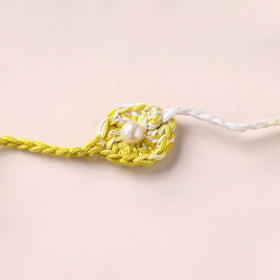 Handmade Crochet Pearl Work Rakhi 20