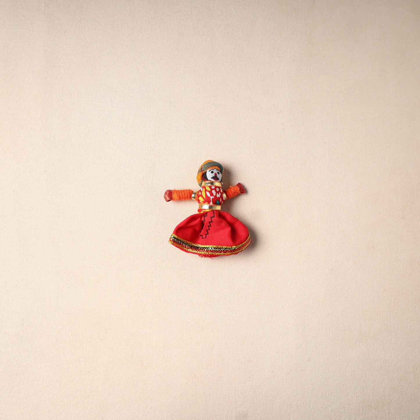 Multicolor - Rajasthani Puppet Couple Handmade Magnet (Set of 2) 18