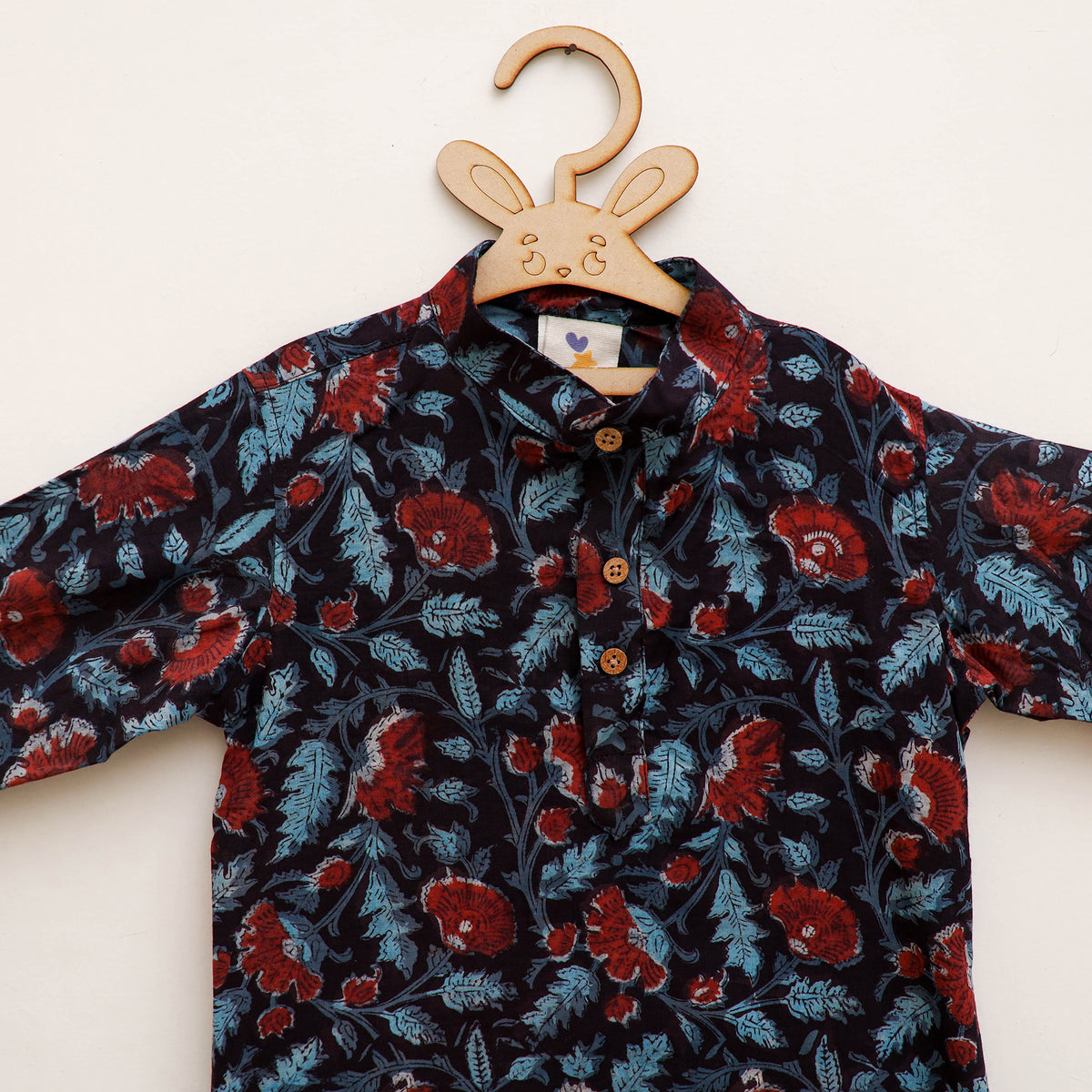 Kids Pure Cotton  Kurta in Bagru Block Prints (3-4 Years) 93