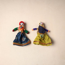 Multicolor - Rajasthani Puppet Couple Handmade Magnet (Set of 2) 20