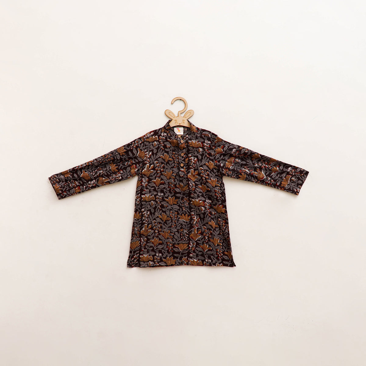Kids Pure Cotton  Kurta in Bagru Block Prints (3-4 Years) 94