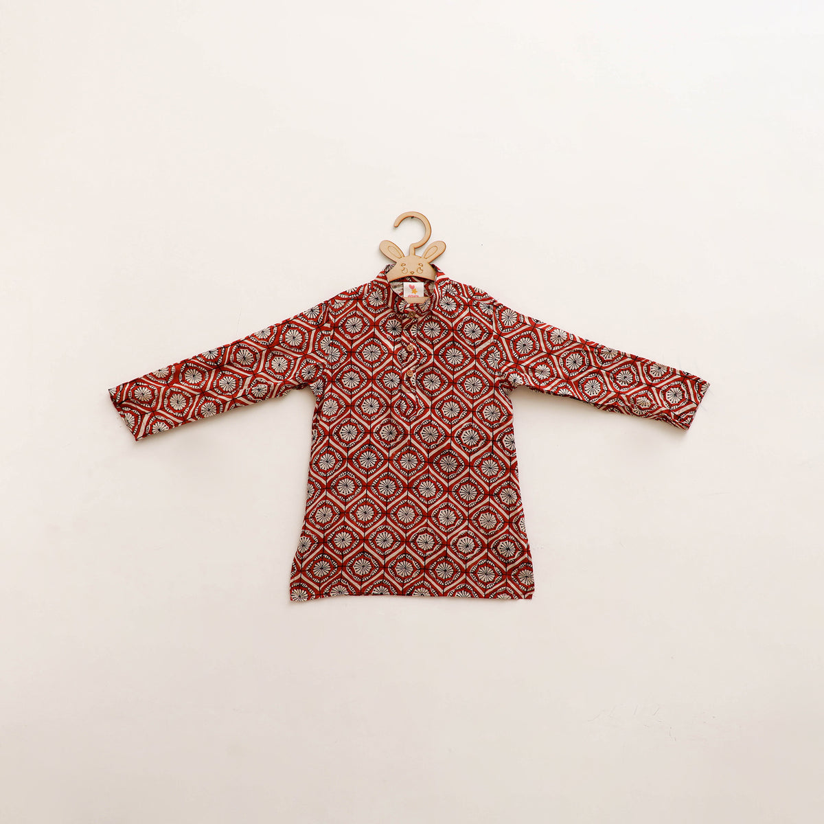 Kids Pure Cotton  Kurta in Bagru Block Prints (3-4 Years) 95