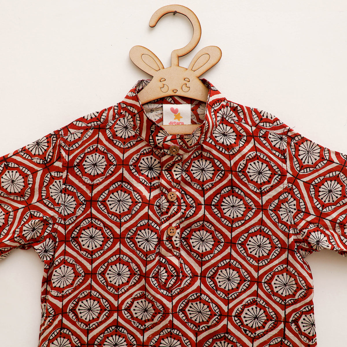 Kids Pure Cotton  Kurta in Bagru Block Prints (3-4 Years) 95
