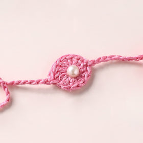 Flower - Handmade Crochet Pearl Work Rakhi 22
