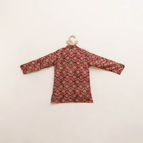 Kids Pure Cotton  Kurta in Bagru Block Prints (3-4 Years) 95