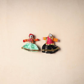 Multicolor - Rajasthani Puppet Couple Handmade Magnet (Set of 2) 22