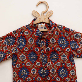 Kids Pure Cotton  Kurta in Bagru Block Prints (3-4 Years) 97