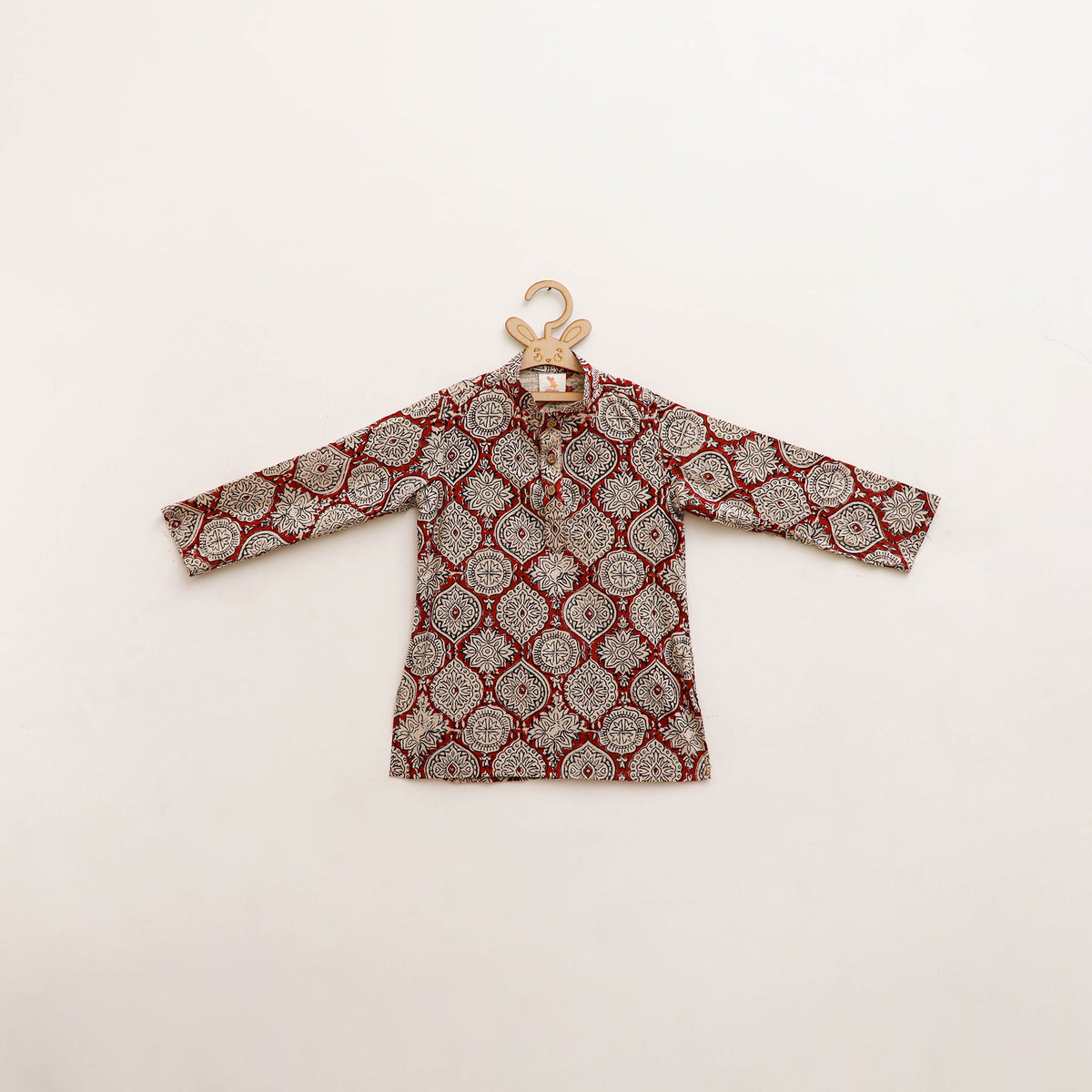 Kids Pure Cotton  Kurta in Bagru Block Prints (3-4 Years) 98