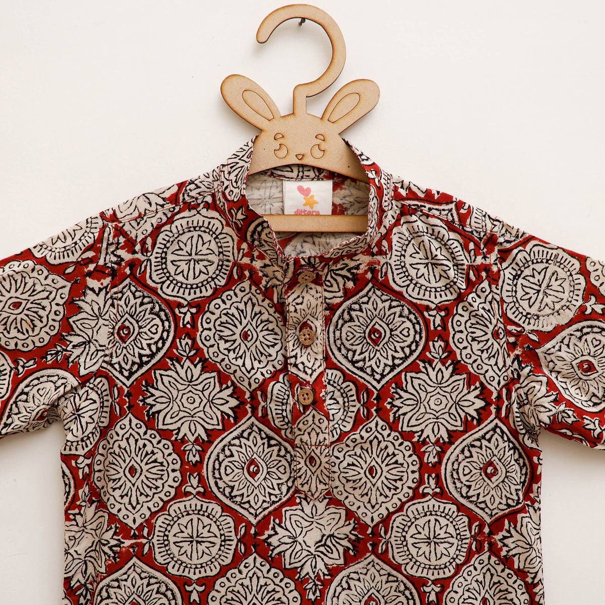 Kids Pure Cotton  Kurta in Bagru Block Prints (3-4 Years) 98