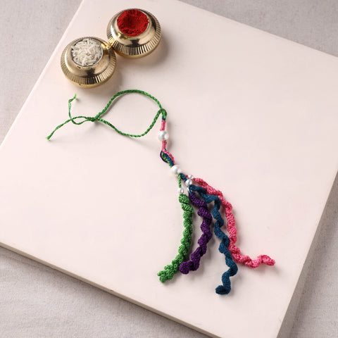 Handmade Crochet Work Lumba Rakhi 73