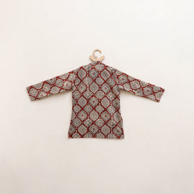 Kids Pure Cotton  Kurta in Bagru Block Prints (3-4 Years) 98