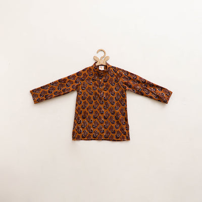 Kids Pure Cotton  Kurta in Bagru Block Prints (3-4 Years) 99