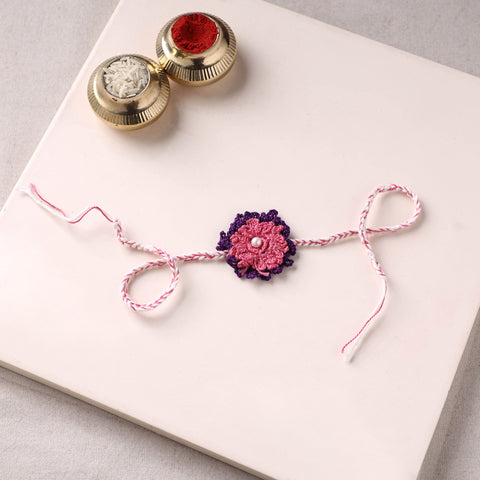 Flower - Handmade Crochet Work Rakhi 162