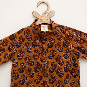 Kids Pure Cotton  Kurta in Bagru Block Prints (3-4 Years) 99