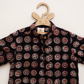 Kids Pure Cotton  Kurta in Bagru Block Prints (3-4 Years) 100