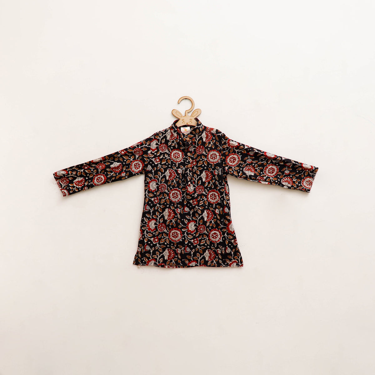 Kids Pure Cotton  Kurta in Bagru Block Prints (3-4 Years) 101